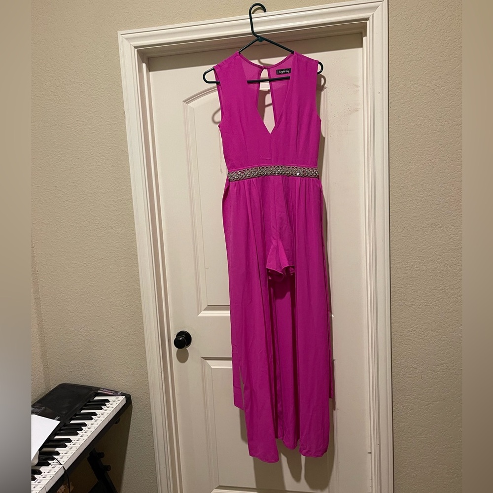 Pink Maxi Halter Dress for Party Events 🎉